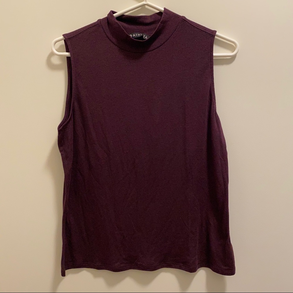 Athleta Threadlight Relaxed Top - Burgundy